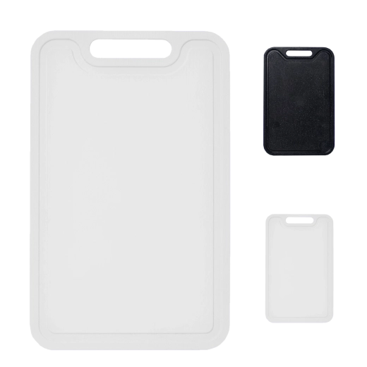 Tabla de cortar de cocina grande rectangular de polipropileno 38 × 24 cm
