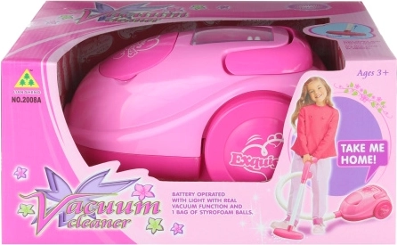 Aspiradora infantil rosa a pilas