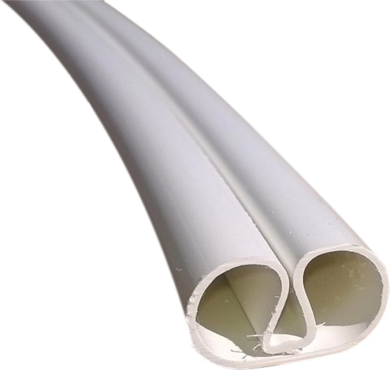 Perfil de plástico resistente para un asentamiento preciso
