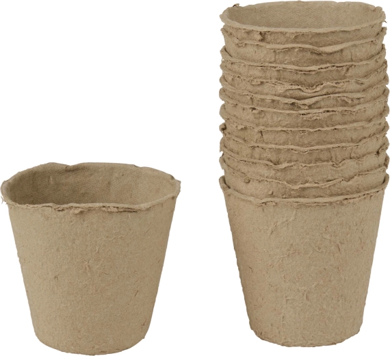 Macetas de cultivo de papel 12 uds KINZO GARDEN 5,5 × 6 cm