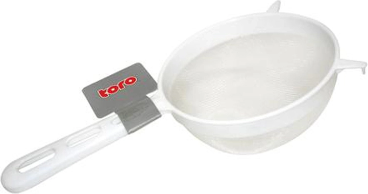 Colador de plástico TORO de 12 cm con mango largo