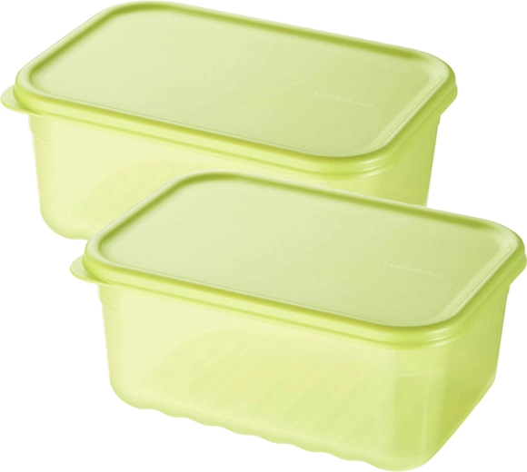 Recipientes para alimentos Lock&Lock Fresh Block 1,5 l – set de 2 uds