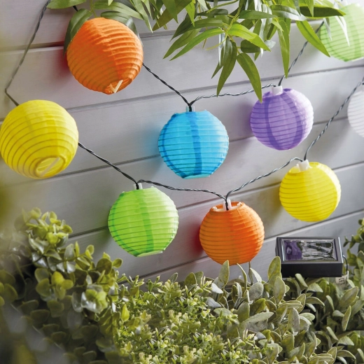 Farolillos de colores con luz LED
