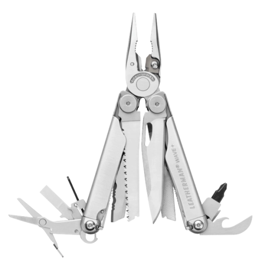 Herramienta multifunción Leatherman Wave Plus, acero inoxidable