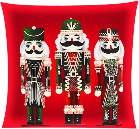 Funda de felpa para cojín 40 × 40 cm con motivo NUTCRACKER – Abuelo