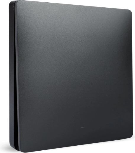 Botón de pared cinético inalámbrico Delight, 1 circuito, negro
