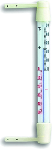Termómetro de ventana de plástico 22 cm giratorio