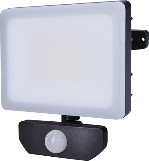 Solight Quick proyector LED con sensor de movimiento 30 W, 2550 lm, 4000 K, IP44, negro