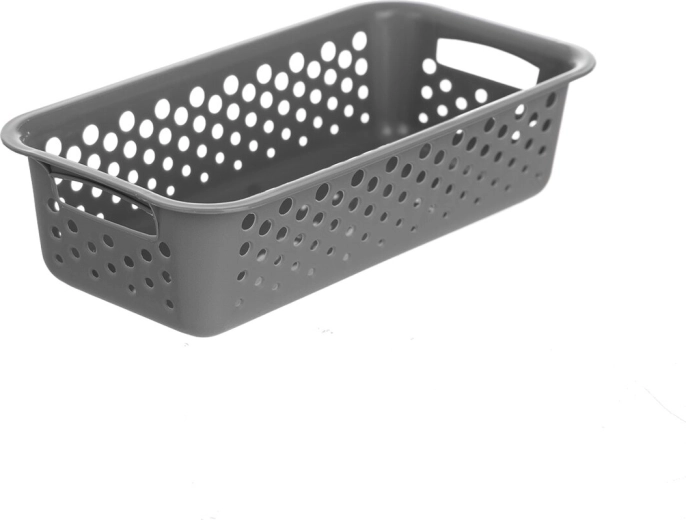 Cesta Art de plástico (UH) gris 19,7 × 10 × 5 cm