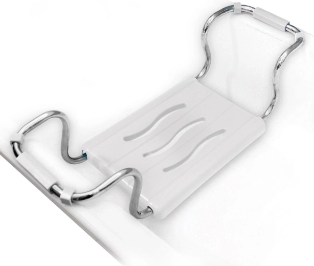 Asiento para bañera con ancho ajustable de 42,5–65 cm, capacidad de carga 120 kg