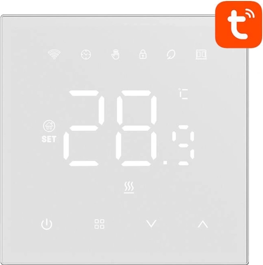 Termostato inteligente Avatto para calefacción eléctrica 16 A con Wi‑Fi
