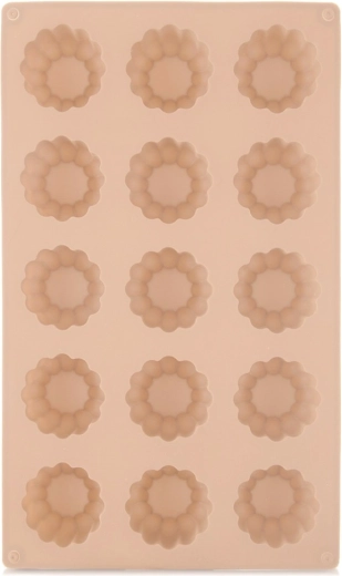 Molde de silicona para galletas y pralinés con forma de flor, beige 28 × 17 × 2,8 cm
