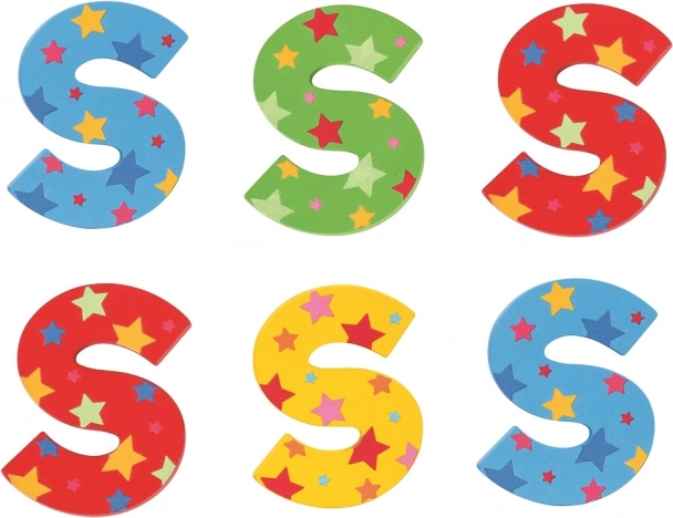 Bigjigs Toys letra de madera Estrellita S