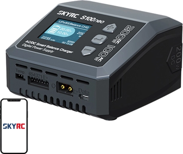Cargador inteligente AC/DC SkyRC S100neo