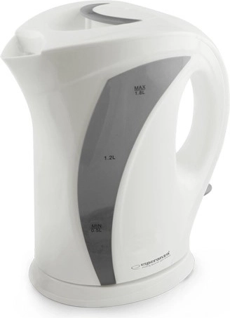 Hervidor eléctrico Esperanza Iguazu de 1,7 l, blanco y gris