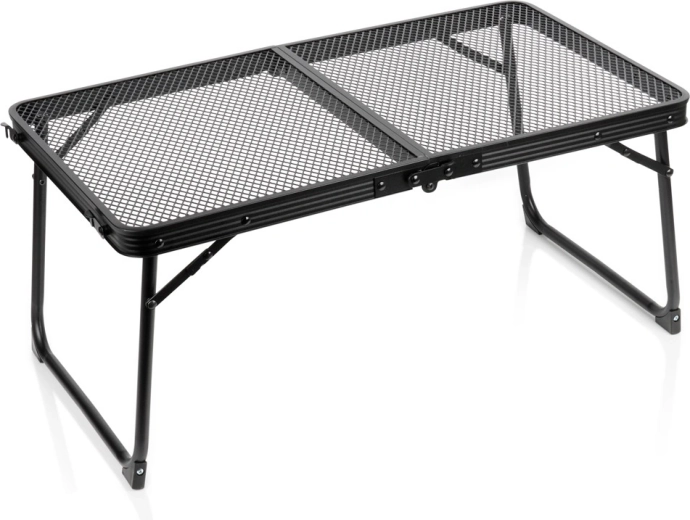 Mesa turística plegable Vilde negra 70 × 40 × 31,5 cm
