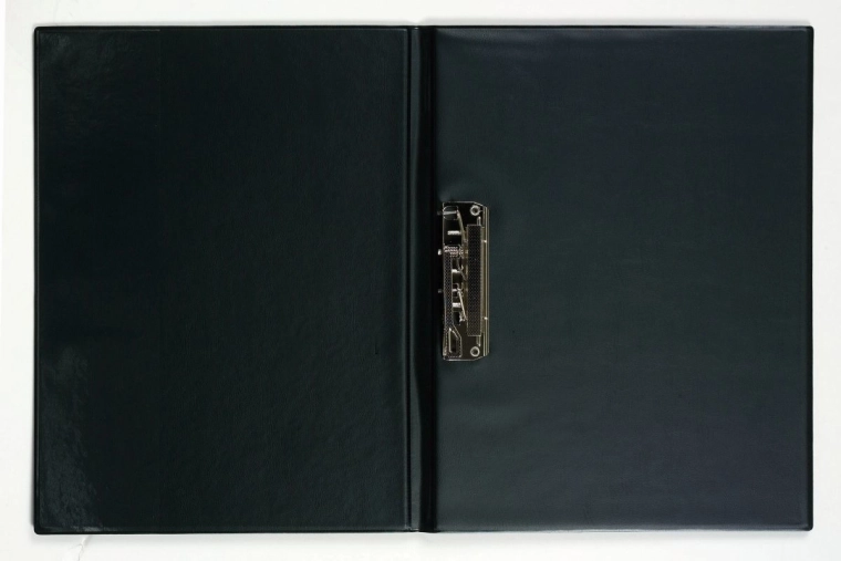 Carpeta A4 con fastener en el lomo, azul brillante