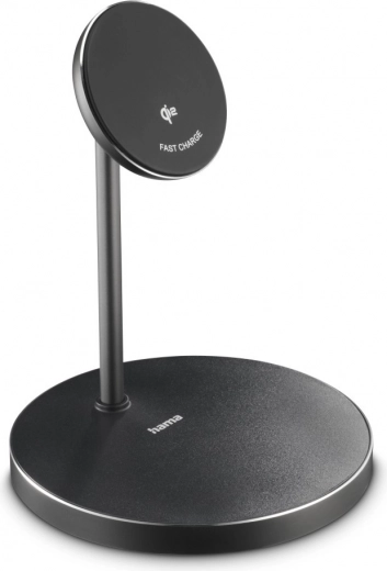 Cargador inalámbrico magnético Qi2 de 15 W – negro