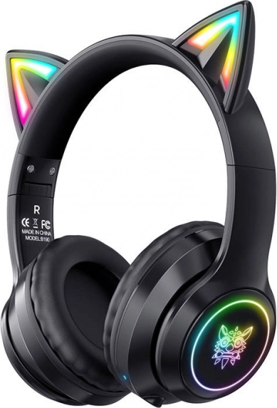 Auriculares gaming con orejas de gato ONIKUMA B90 negro