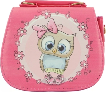 Bolso rosa con búho para niños