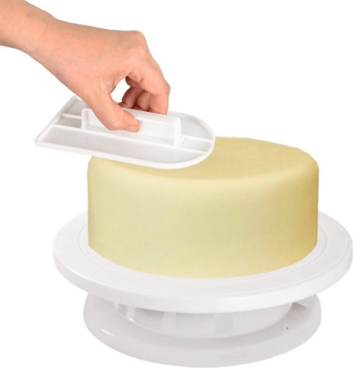 Alisado fluido en plato giratorio