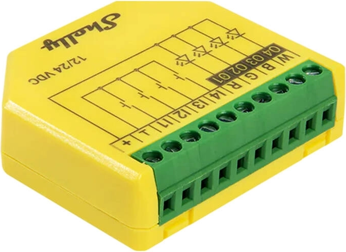 Controlador de tiras LED Shelly Plus RGBW PM