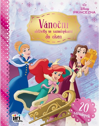 Actividades navideñas con pegatinas estáticas para ventanas – Princesas