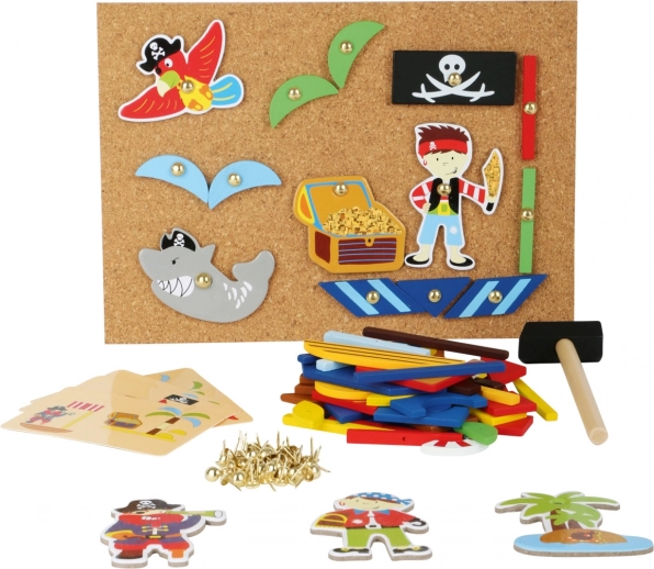 Juego creativo de madera Piratas – set de martilleo small foot