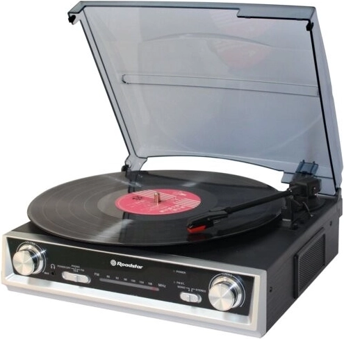 Tocadiscos Roadstar TTR-8634 con sintonizador FM y altavoces integrados