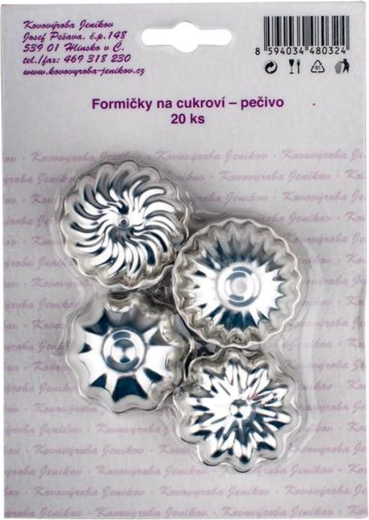 Set de moldes para galletas 4 cm, 20 uds