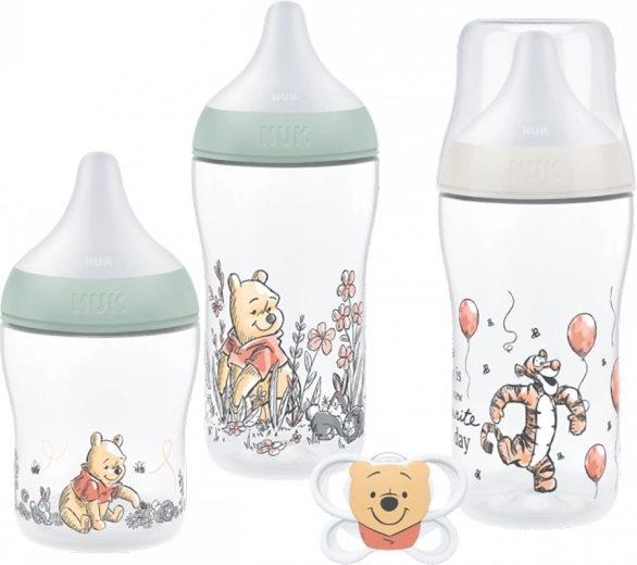 NUK Perfect Match Disney set de biberones y chupete para bebés Winnie the Pooh