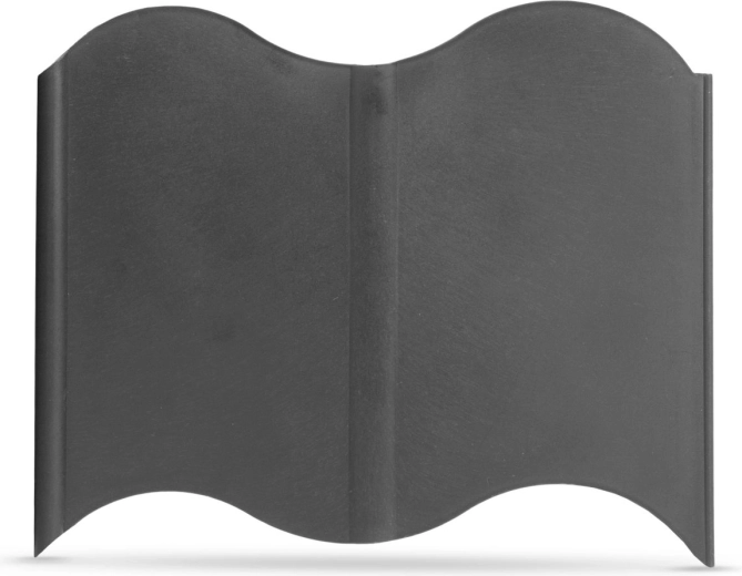 Bordillo de jardín de plástico negro de 15 × 14 cm – 20 unidades