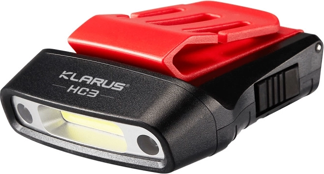 Klarus HC3 Red – linterna frontal recargable con sensor de movimiento, 100 lm