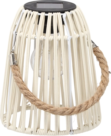 Farolillo solar blanco LED 18 cm
