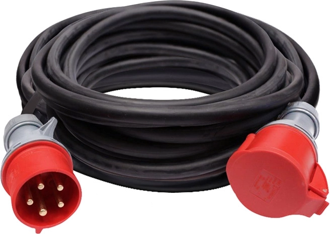 Cable de extensión Solight con conector, 1 toma, 20 m, negro