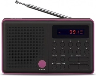 Radio Pliszka USB FM negro