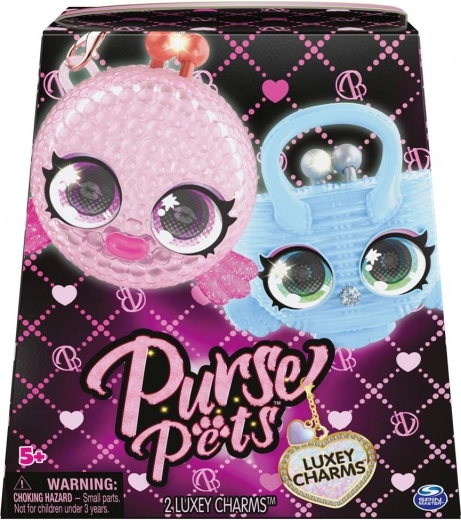 Purse Pets colgantes para bolso 2‑pack – charms de animales de lujo con ojos móviles