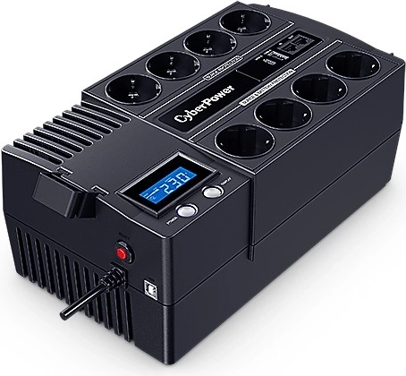 Sistema de alimentación ininterrumpida (UPS) de respaldo CyberPower 1200 VA/720 W con LCD, AVR y 8× Schuko