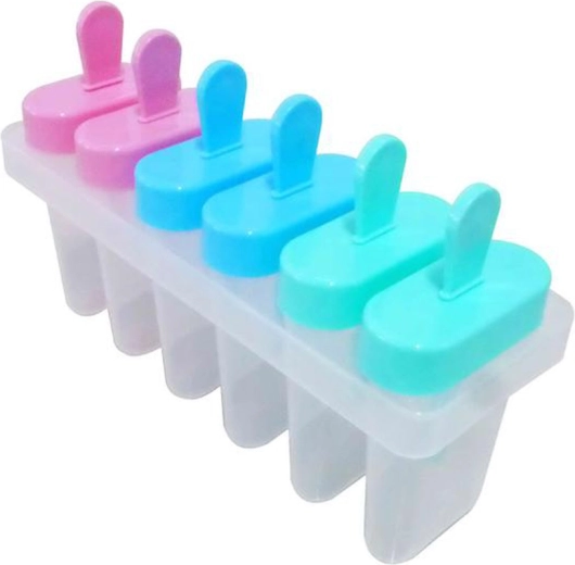 Molde para helados de plástico, set de 6 uds.