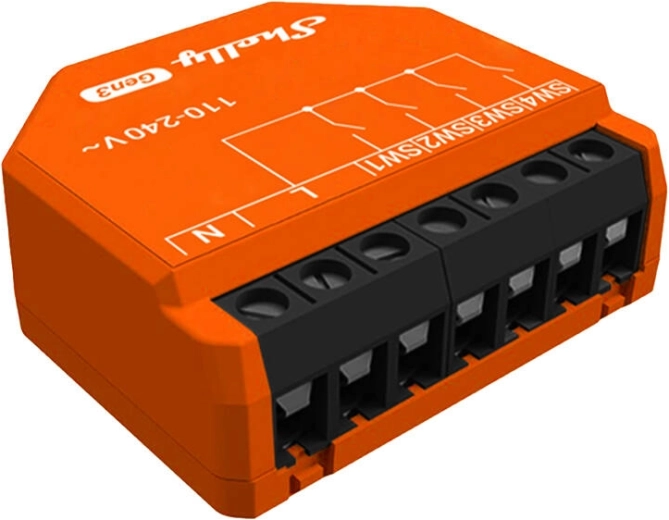Shelly i4 gen3 controlador de escenas wi‑fi/bluetooth
