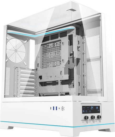 Caja de ordenador Darkflash elegante blanca