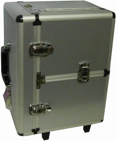 Maletín de aluminio para herramientas 420 × 260 × 330 mm con perfiles de ABS