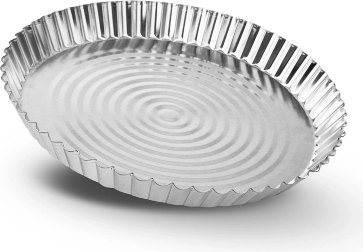 Molde de hojalata estañada para tarta y pizza Flat 27 cm