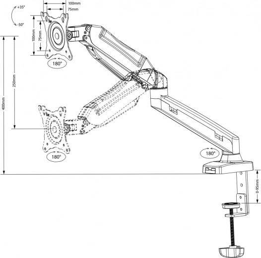 Posicionamiento flexible para la ergonomía