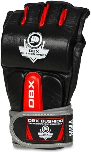 Guantes de MMA DBX Bushido de cuero de vacuno – Talla 1