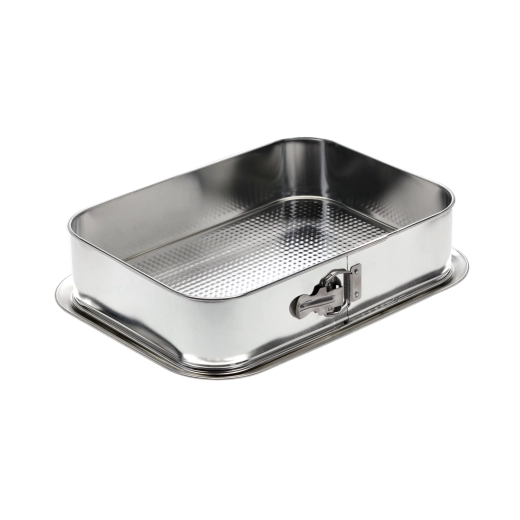 Molde rectangular para tarta con base texturizada 34 × 24 cm