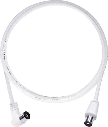Cable coaxial de antena Solight 3C2V con conectores combinados, 3 m, blanco