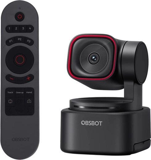Cámara web OBSBOT Tiny 3 Lite con control remoto