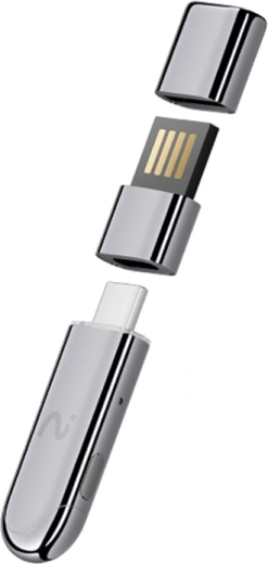 VIAIM notekit – grabador tipo llave USB con IA para transcripción y resúmenes (gris) - 1 pieza