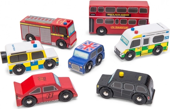 Le Toy Van set londinense de coches de madera